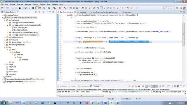 How To Export Data To CSV In Spring Boot смотреть онлайн