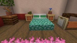 Bed with Pillows - Minecraft Furniture