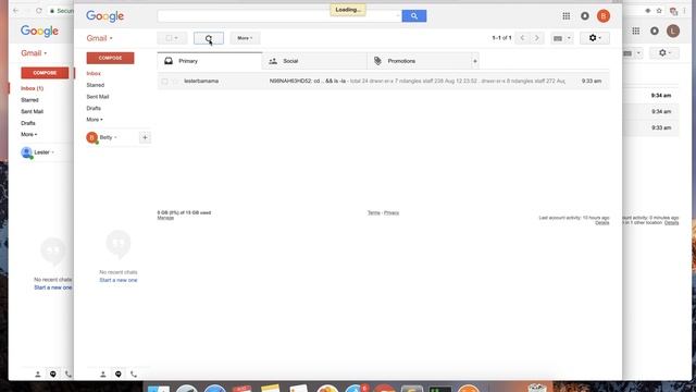 Python: Creating a reverse shell using Gmail