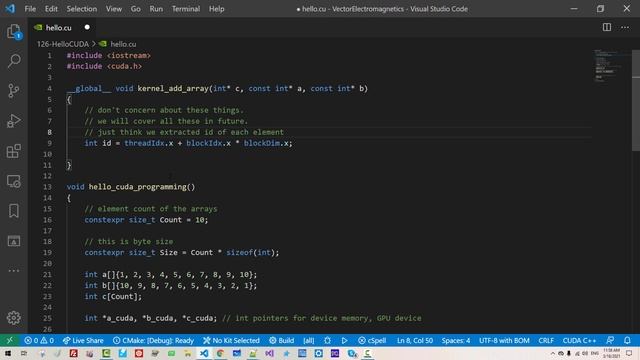 CUDA Tutorial 126 - (SETUP) Hello CUDA on Command Prompt on Windows (Hands-on Tutorial) смотреть онлайн