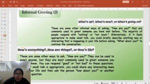 greeting and introduction in English