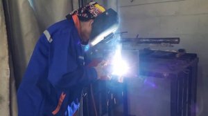 FCAW 3G Root Welding with Ceramic Backing