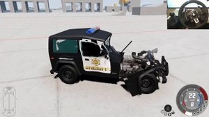 BeamNG Drive - Crash Tests Ep 2 | Steering Wheel Gameplay