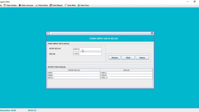 Aplikasi Desktop Base sederhana Input Nilai Siswa Java смотреть онлайн