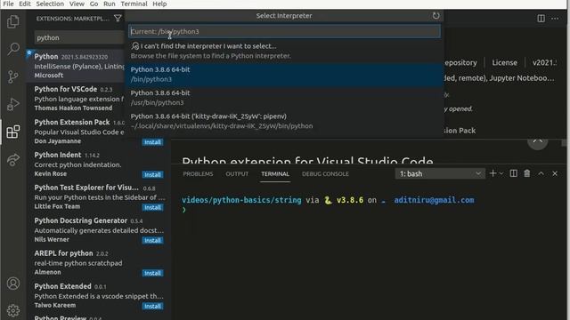 Python Basics : Setting up your python development environment