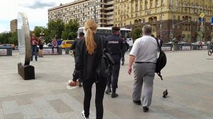 Москва.Пушкинская. КОРМИТЬ ГОЛУБЕЙ ЗАПРЕЩАЕТСЯ