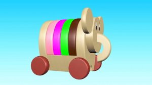 Деревянные Слоники Обучают Малышей Цветам | Сборник развивающего видео