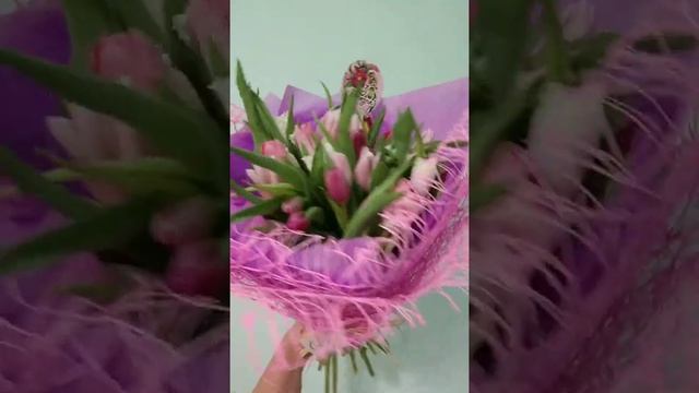 БУКЕТ С ТЮЛЬПАНАМИ ПРОИЗВОДИТЕЛЬ ЦВЕТОВ ГОЛЛАНДИЯ (5)