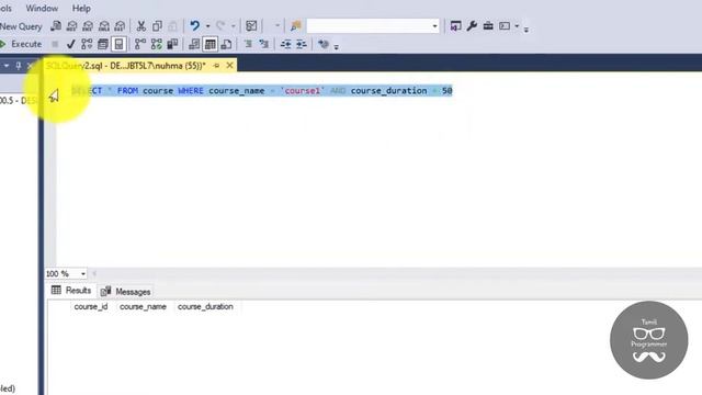 SQL AND, OR and NOT Operators | Tutorial in Tamil | Tamil Programmer