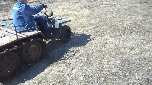 гусеницы самодельный квадрик катаемся смотреть онлайн