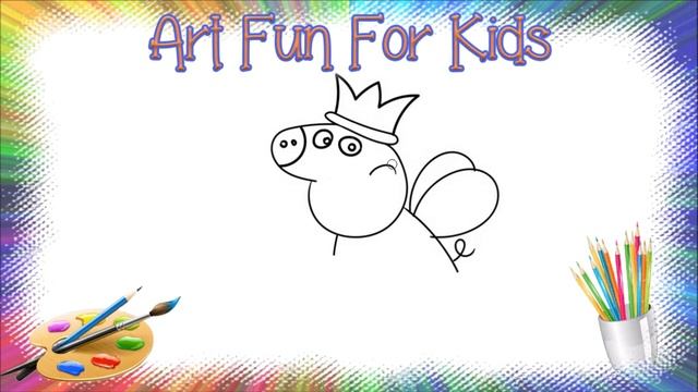 HOW TO DRAW PEPPA PIG / КАК НАРИСОВАТЬ СВИНКУ ПЕППУ / BOLALAR UCHUN CHOCHQACHA RASIMINI CHIZISH смотреть онлайн