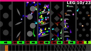 Decisive First - 23 Times Elimination - Team Elimination Marble Race in Algodoo