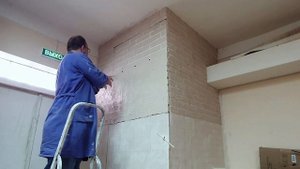 Имитация кирпичной кладки/ как сделать своими руками/ мастер - класс/ стиль лофт