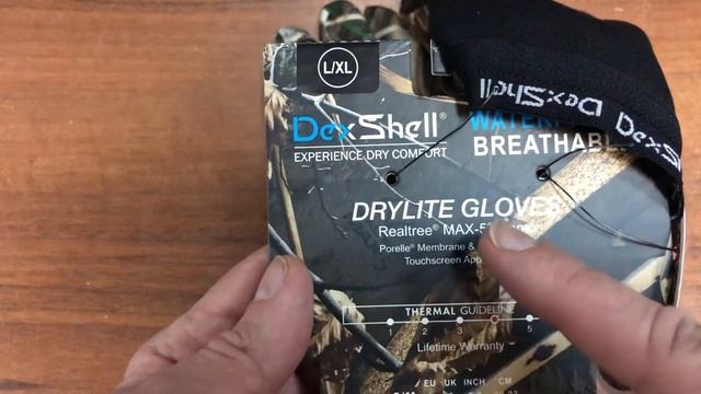 Перчатки DexShell Drylite RealTree DG9946 - Обзор и распаковка