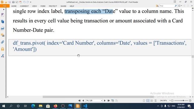 Pivoting DataFrame Python Pandas смотреть онлайн