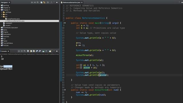 Java 4.4: Reference Semantics смотреть онлайн