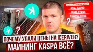 Почему упали цены на IceRiver? | Майнинг Kaspa ВСЁ? | Компенсация от IceRiver