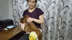 Массаж головы.