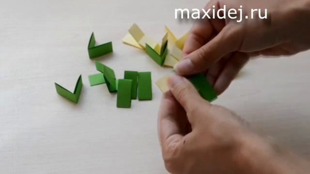 Оригами браслет из бумаги | Как сделать оригами браслет за 5 минут. Origami bracelet