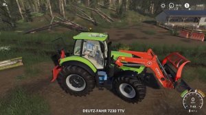 FS 19 - Купил новый трактор и машину.  Везу длинные брёвна -  KALADOR фермер лесоруб # 8