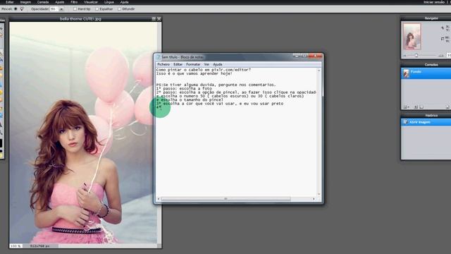 Como pintar o cabelo de uma foto no pixlr смотреть онлайн