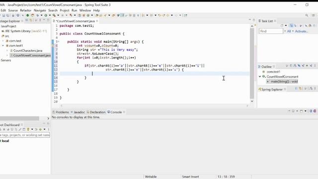 Learn #Java |Count #Vowels And #Consonants From String | #Famous #interview Code |Video-18 смотреть онлайн