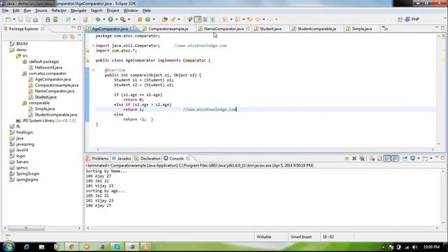 24. Difference between comparator vs comparable in java