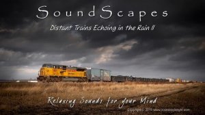 ? DISTANT TRAINS ECHOING IN THE RAIN II - Relaxing, Soothing Train Sounds & Rain for Sleep