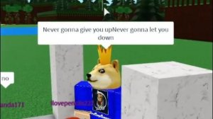 Rick Astley - Never Gonna Give You Up ROBLOX LYRIC PRANK! | Roblox