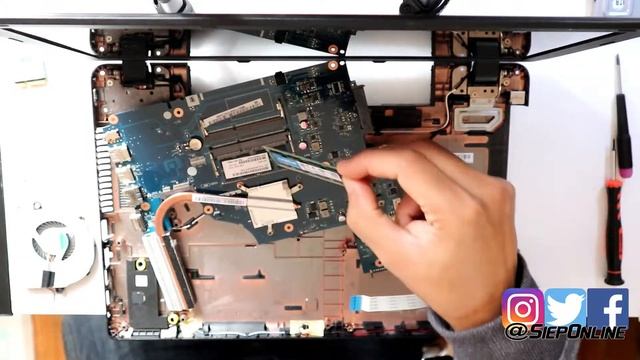 Disassembly Acer E5 521 Replace Hard Disk, RAM, Fan, Keyboard |SIEPONLINE| смотреть онлайн