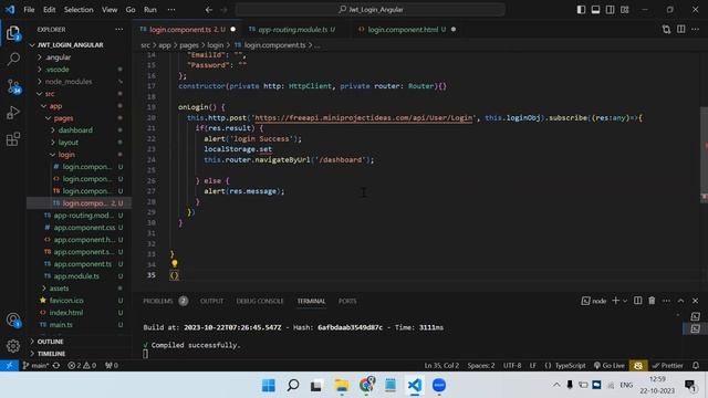 Angular Login App with JWT token authentication | Interceptor | Angular Login смотреть онлайн