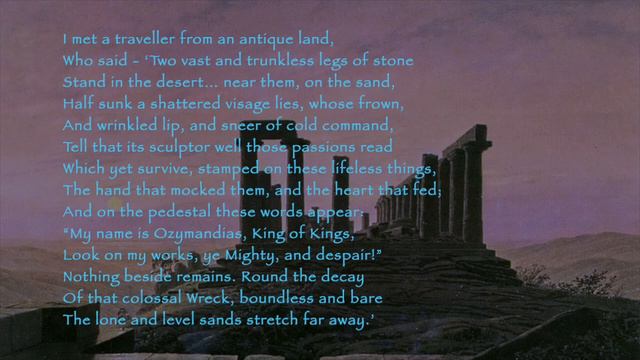 Ozymandias - Percy Bysshe Shelley смотреть онлайн