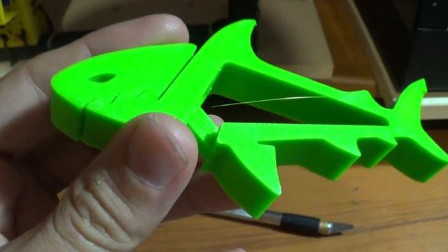 Акула прищепка напечатанная на 3D принтере Flyingbear Ghost смотреть онлайн