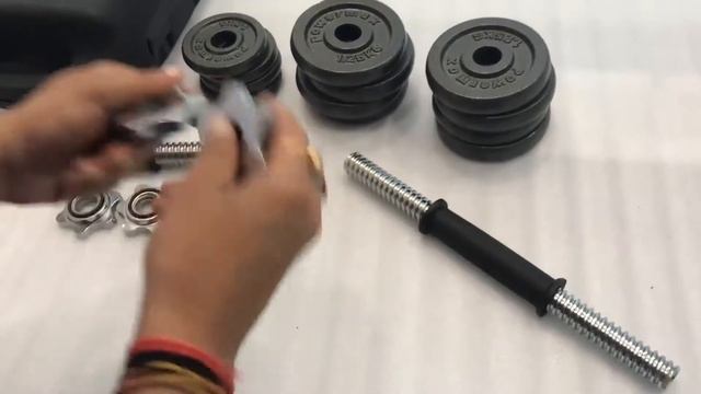 Unboxing & QC : Powermax Fitness PDS-15KG Dumbbell Set - Amazon Product Review by RAJ смотреть онлайн
