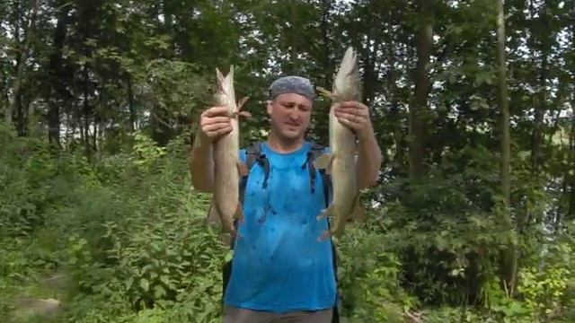 Ловля щуки воблерами HMKL, июль смотреть онлайн