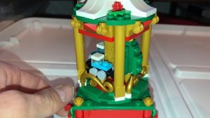 Cute Lego Seasonal 40293 Christmas Carousel 2018 Holiday Set Quick Look / Overview / Piece Tour