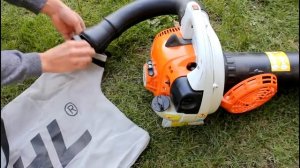 STIHL SH56C Conversion from Blower to Vac Shredder, Plus Demonstration