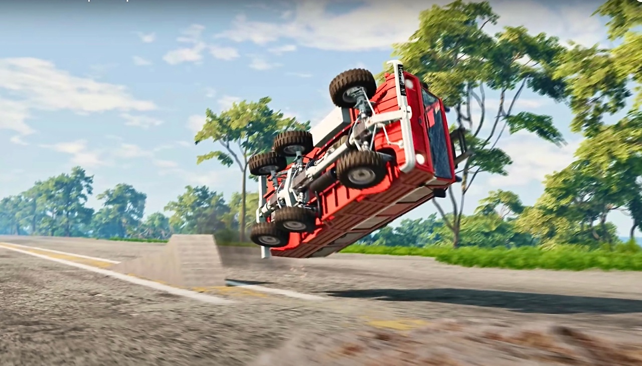 Автомобили против откидной рампы-BeamNG Drive смотреть онлайн