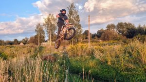 Первая тренировка на трассе по мотокроссу. домашняя трасса. |Husqvarna TC85 |
