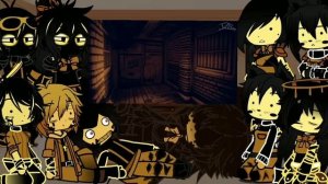 BATIM И BATDR РЕАГИРУЕТ НА | STICKMAN VS BENDY AND THE DARK REVIVAL | GACHA CLUB