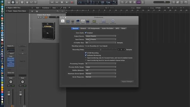 Logic Pro X - Video Tutorial 03 - Sample Rate, Bit Depth, I_O Buffer, Setting up for Recording
