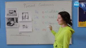 Урок английского языка (English Lesson) - Present Continuous by BKC-IH