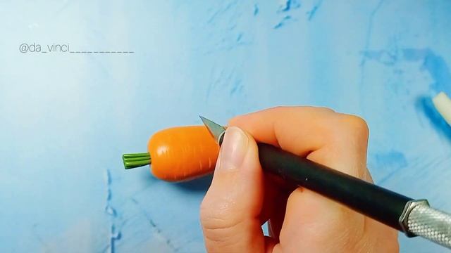 Морковь из полимерной глины | уроки лепки |  полимерная глина