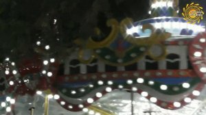 Ночной Шымкент.  Технопарк Қиял әлемі. "Мир Фантазий."