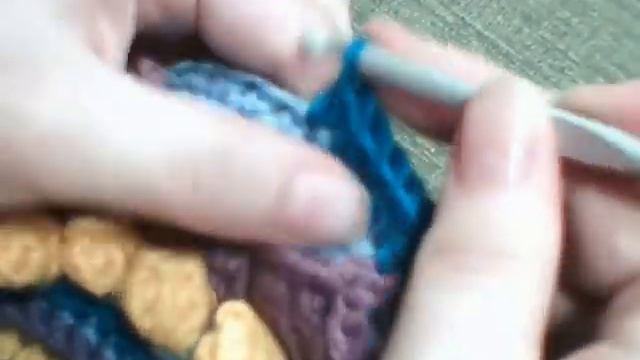 Вязание крючком. Описание. Урок 5. Ряд 45. Красивый плед – мандала, цветы, узоры, мотивы крючком смотреть онлайн