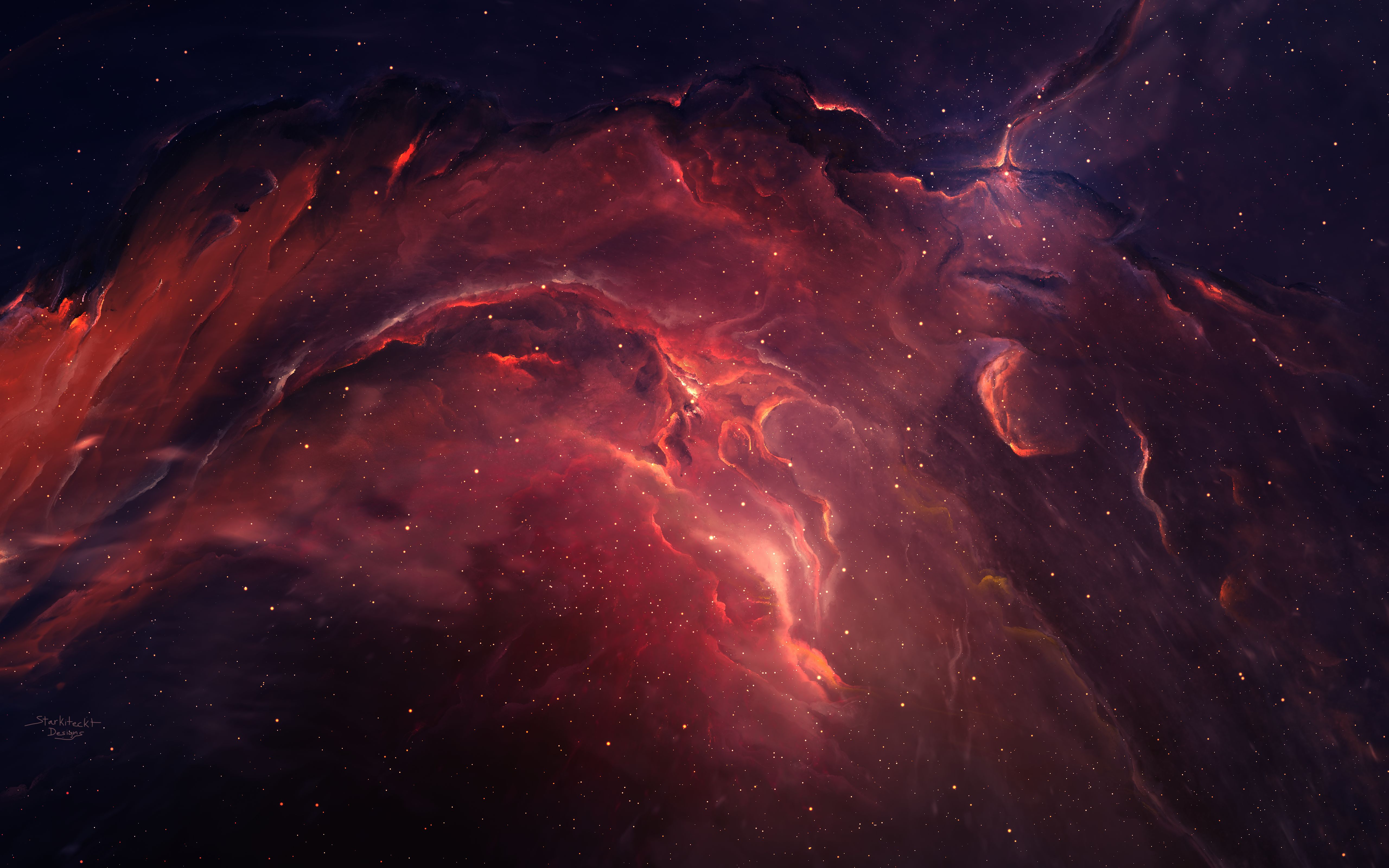 Новелла межзвездная. Космос туманность Небула.