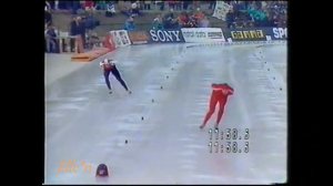 European Championships Allround Sarajevo 1991 - 10 km Visser - Karlstad