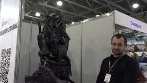 Скульптура из металла "Хищник".  Выставка "Красивые дома"