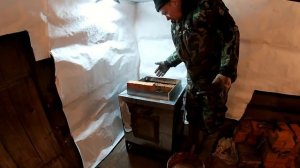 Кирпичная печь в металлической оболочке