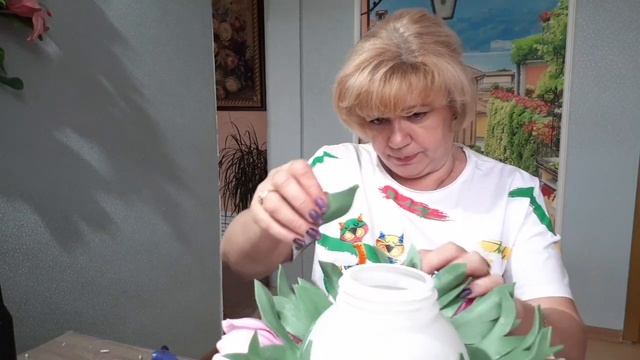 2️⃣ часть мастер класса ?букет пионов из изолона ?светильник ?
